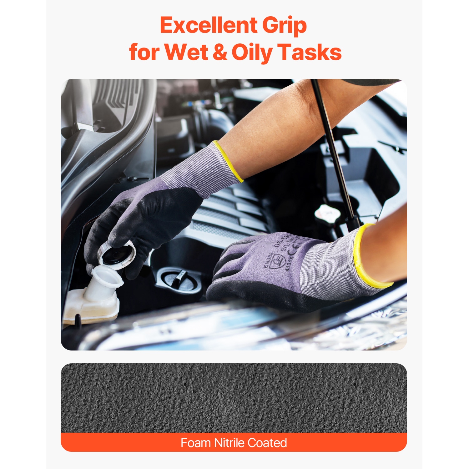 Work Gloves 12-Pair Touch Screen Nitrile-Coated Garden Construction Gloves_voghion.com